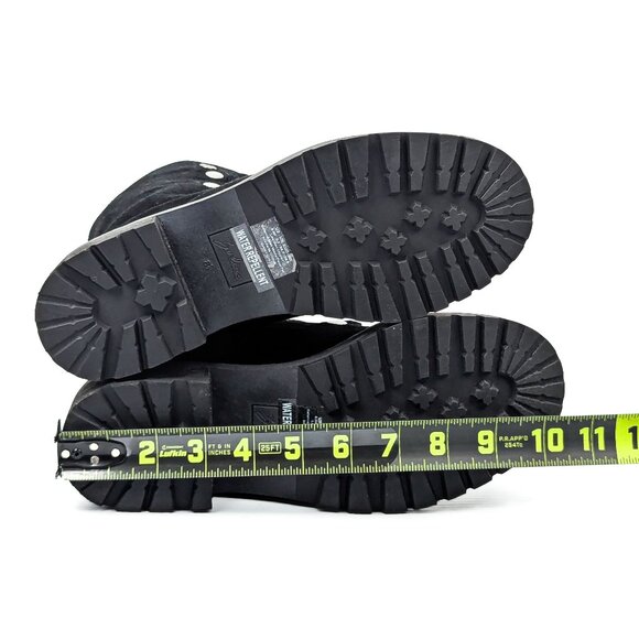 Zodiac Wmn Canyon Water Repellent Faux Fur Black Distressed Suede Boots size 8.5 - Picture 5 of 8